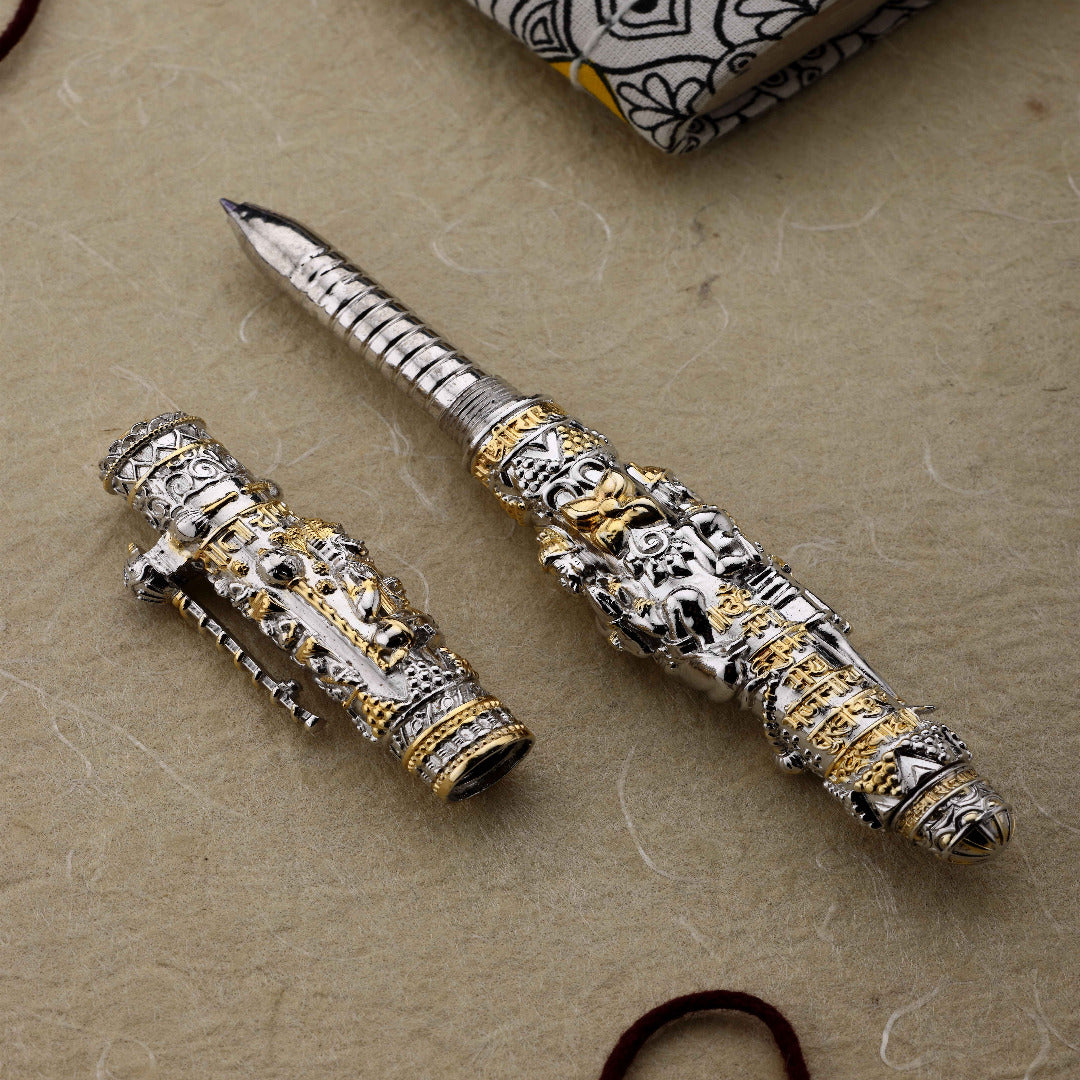 SHRI HANUMAN JI PURE SILVER PEN