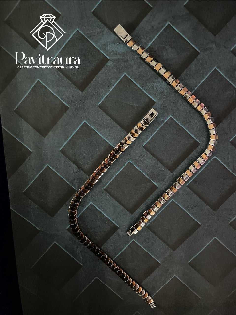 Men's Designer Dual-Tone Lucky Bracelet 11