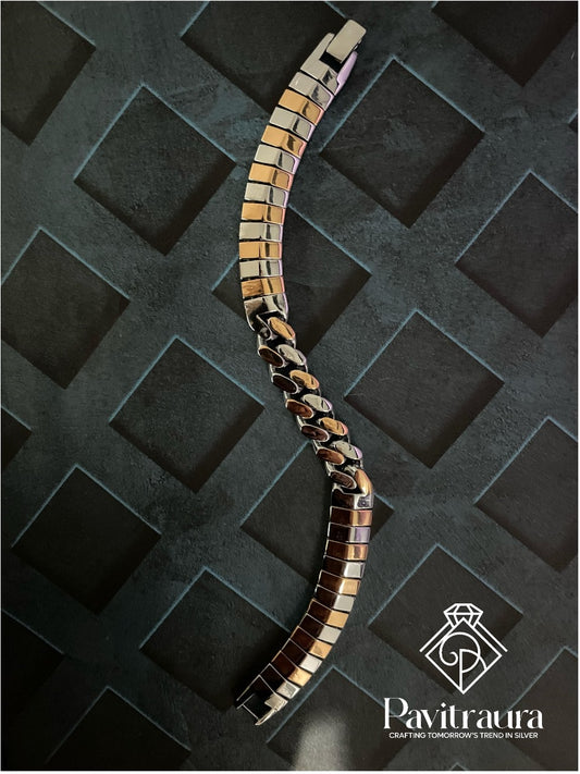 Men's Designer Dual-Tone Lucky Bracelet 19