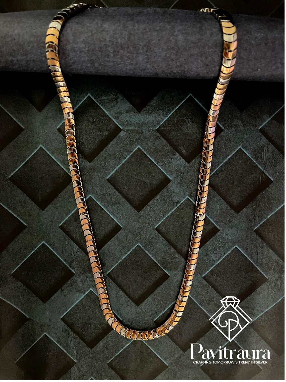 Men's silver chain 10