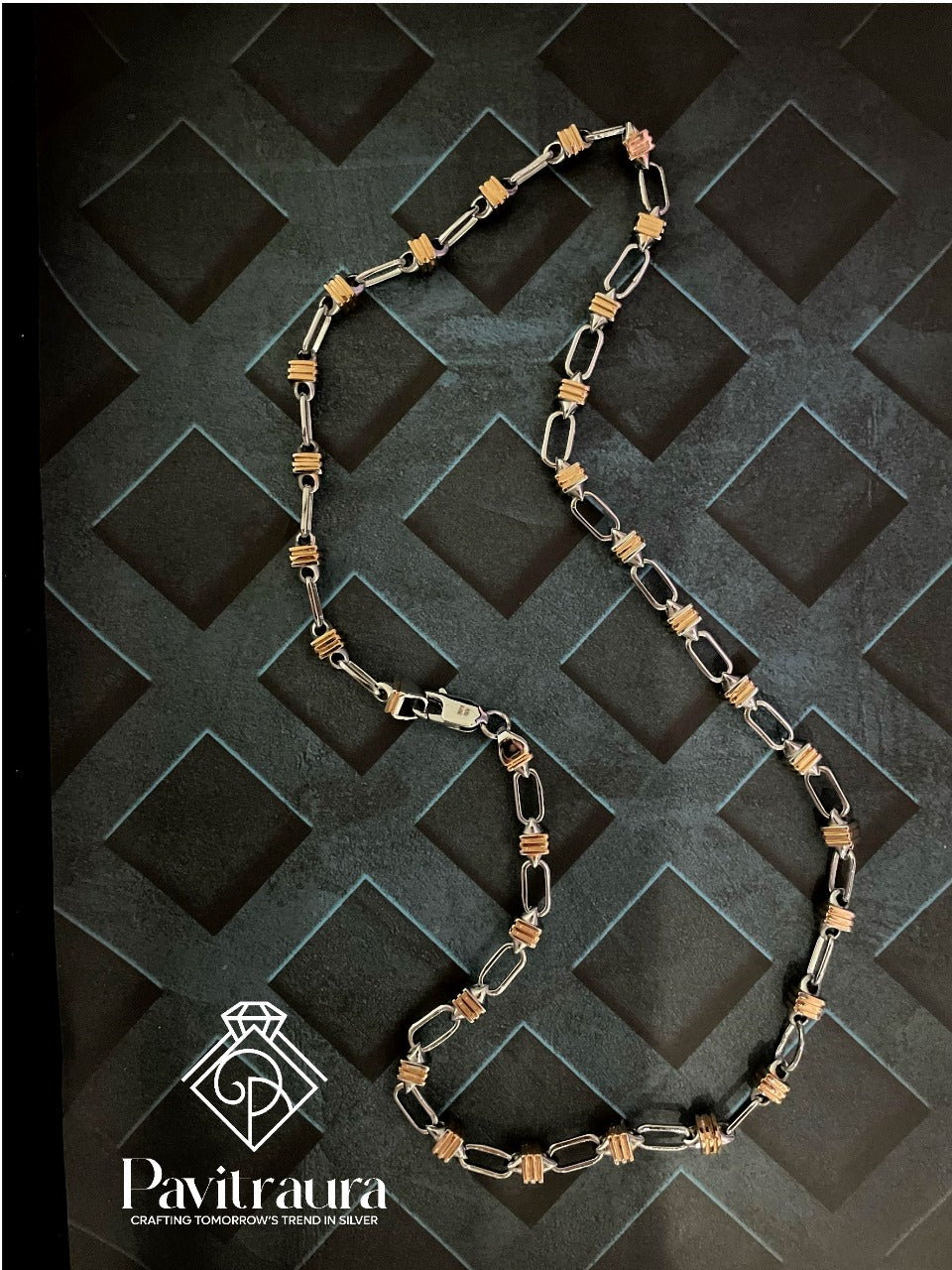 Men's silver chain 17