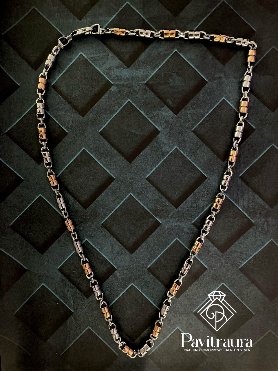 Men's silver chain 25