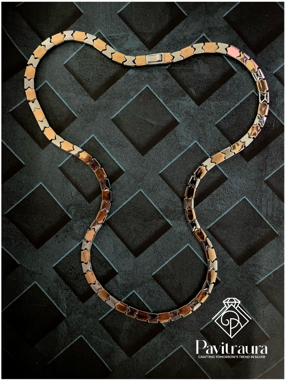 Men's silver chain 9