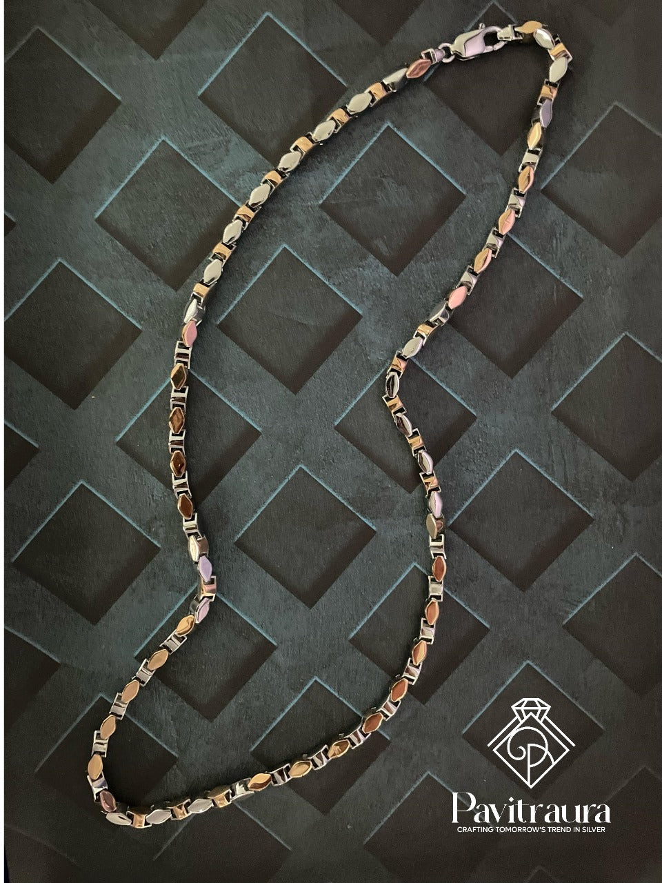 Rosegold & Silver Chain 1
