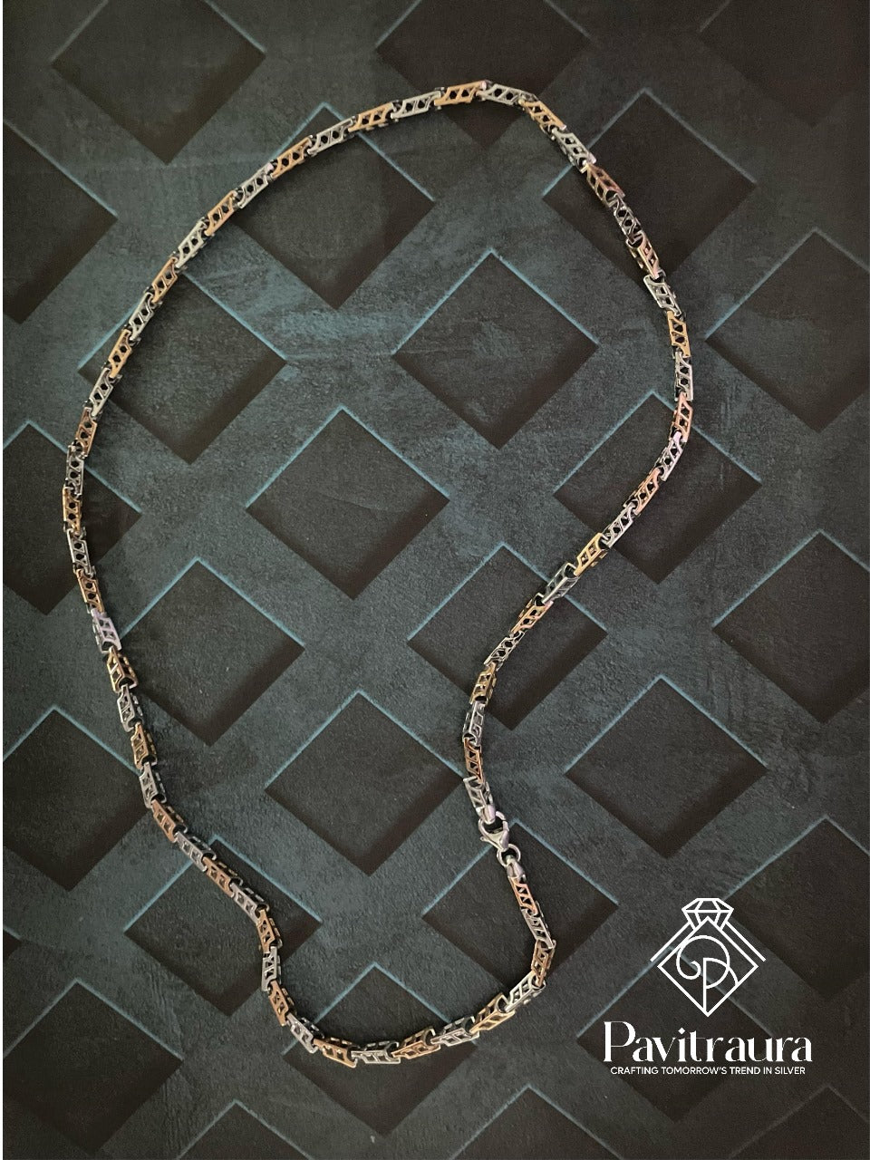 Men's Designer Dual-Tone Chain 8