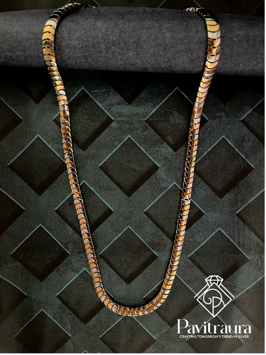 Men's silver chain 10