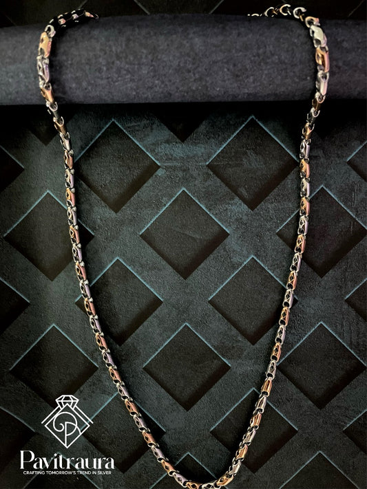 Men's silver chain 12