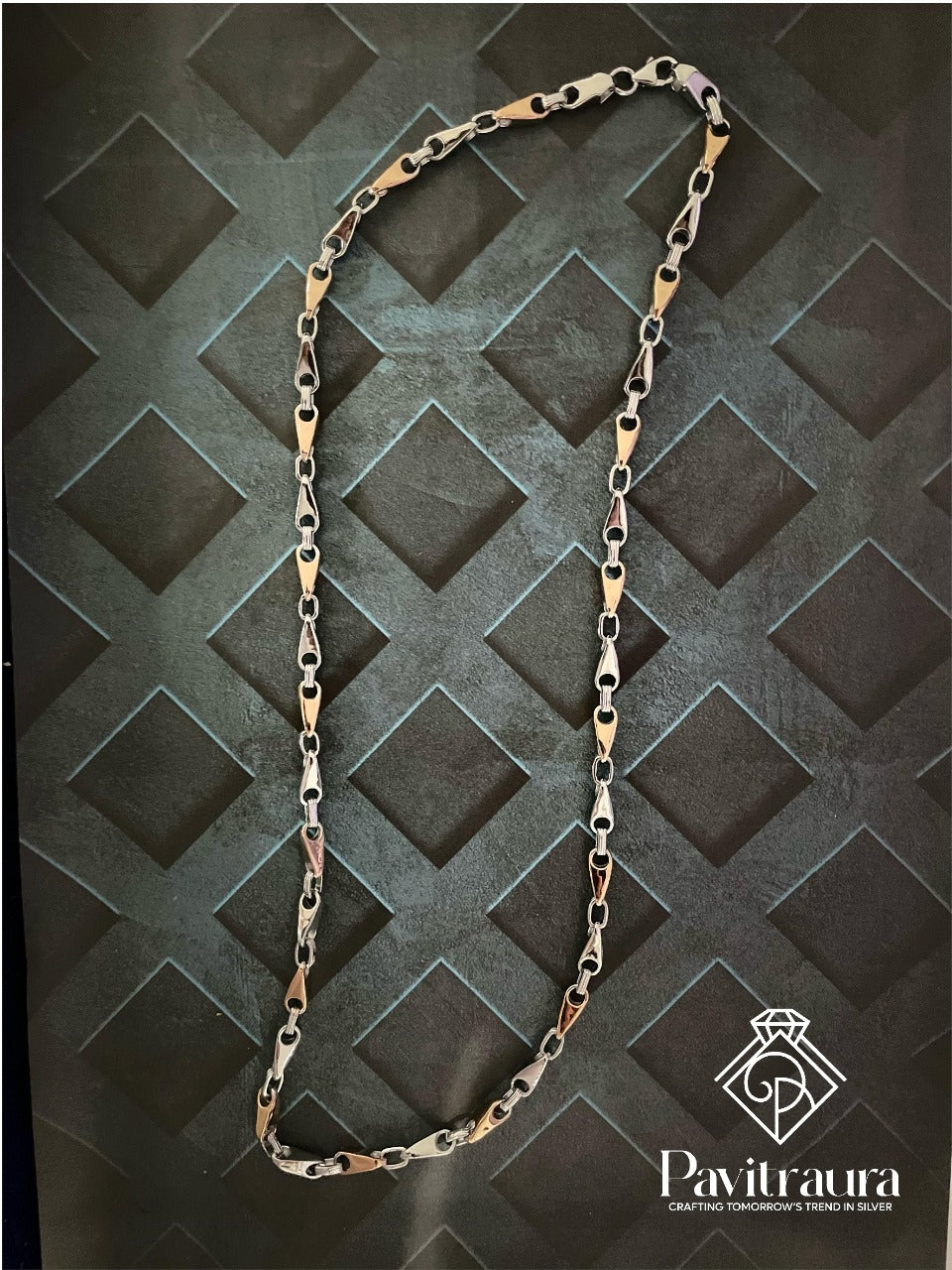 Men's silver chain 15
