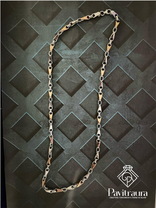 Men's silver chain 15