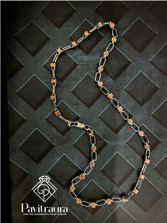 Men's silver chain 17