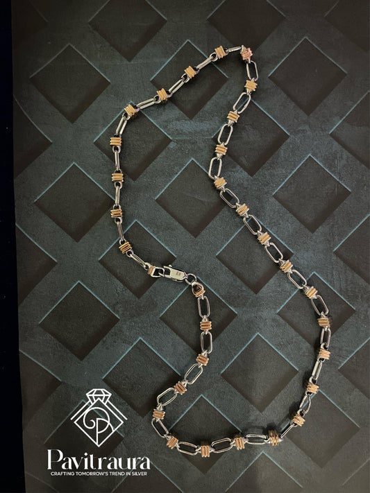 Men's silver chain 18