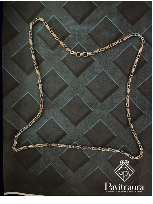 Men's silver chain 21
