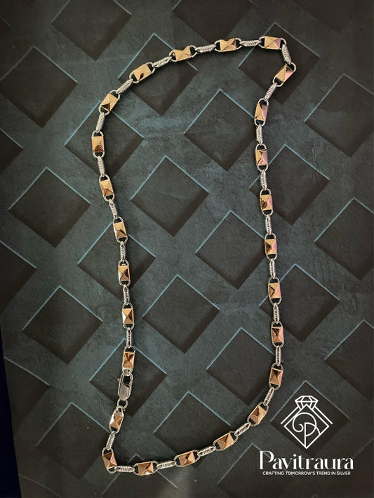 Men's silver chain 23