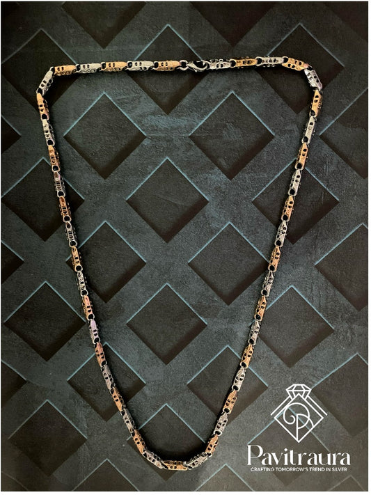Men's silver chain 27