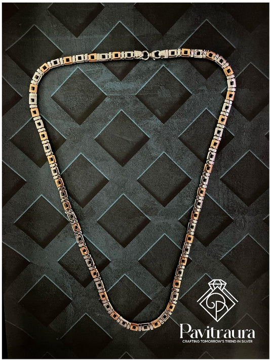 Men's silver chain 5
