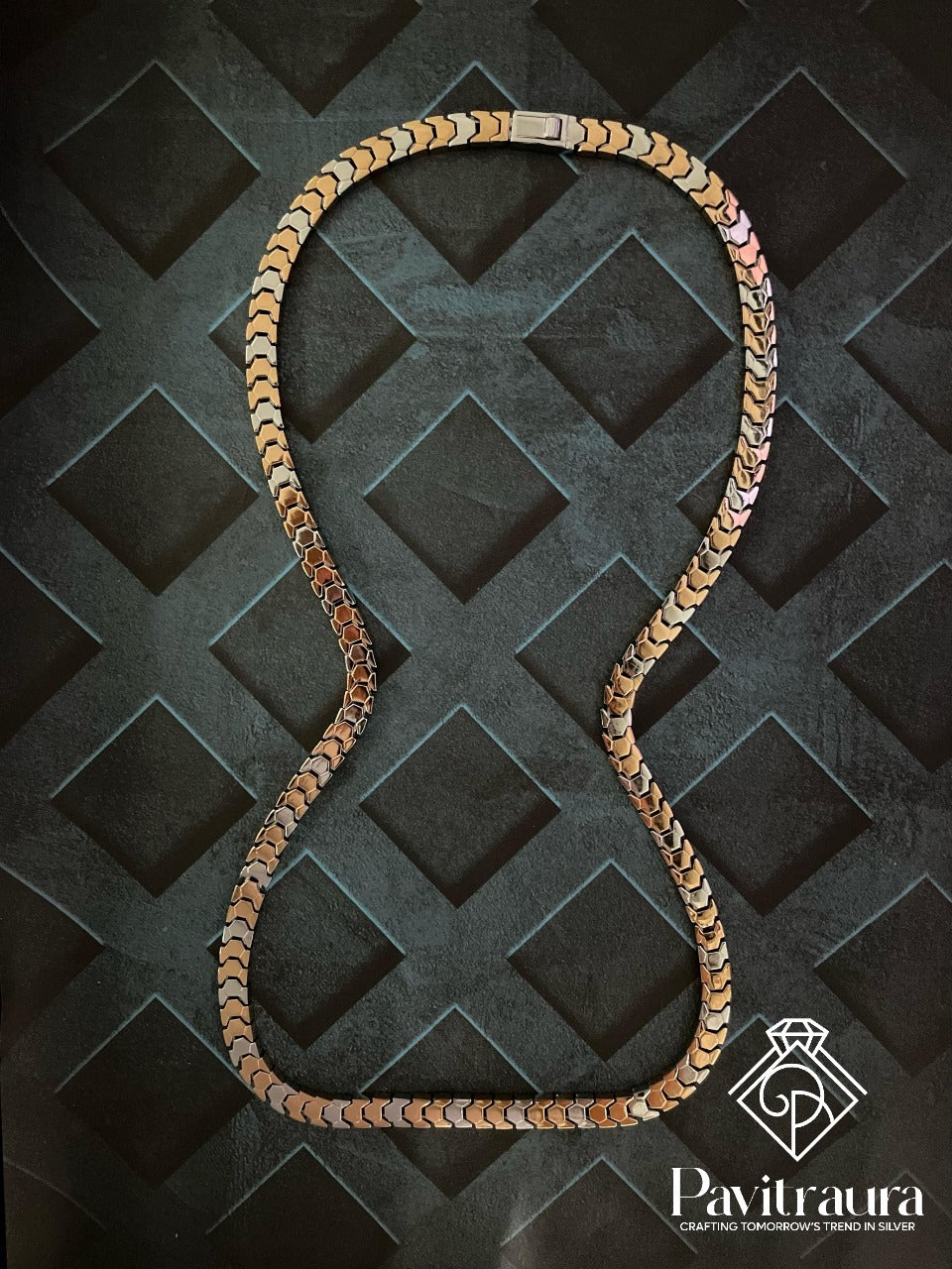 Men's silver chain 7
