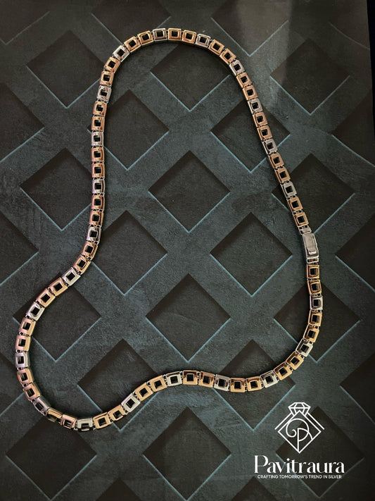 Men's square element chain