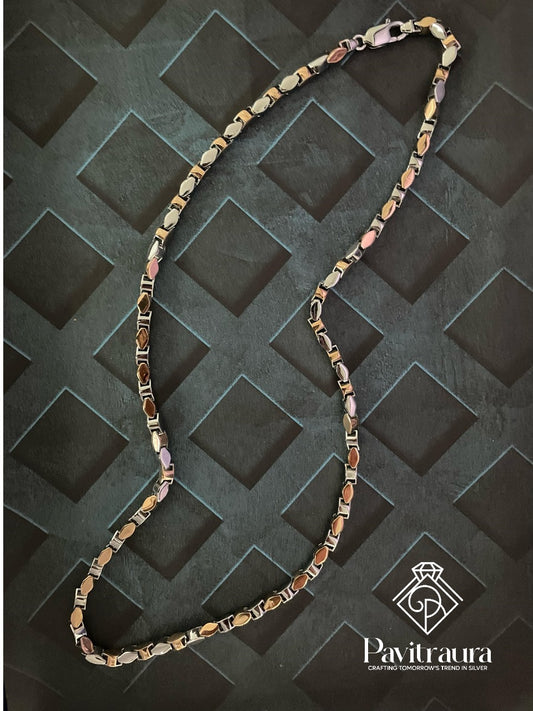 Rosegold & Silver Chain 1