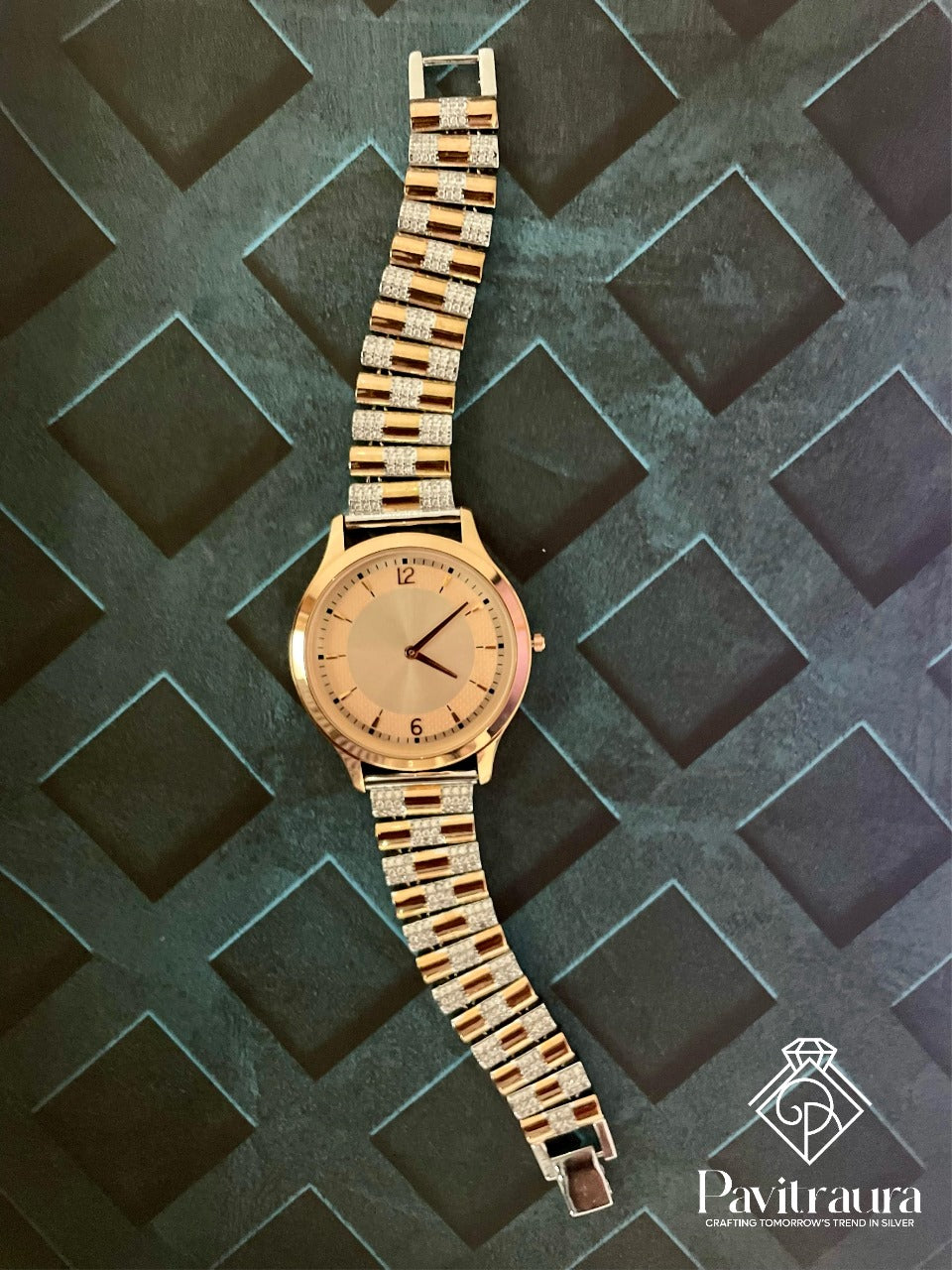 Rose gold men's watch12