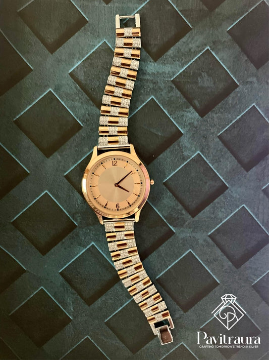 Rose gold men's watch12