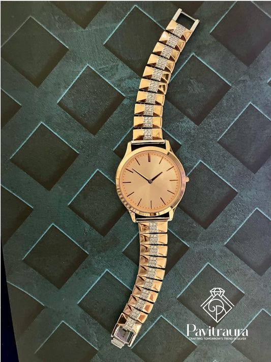 Rose gold men's watch13